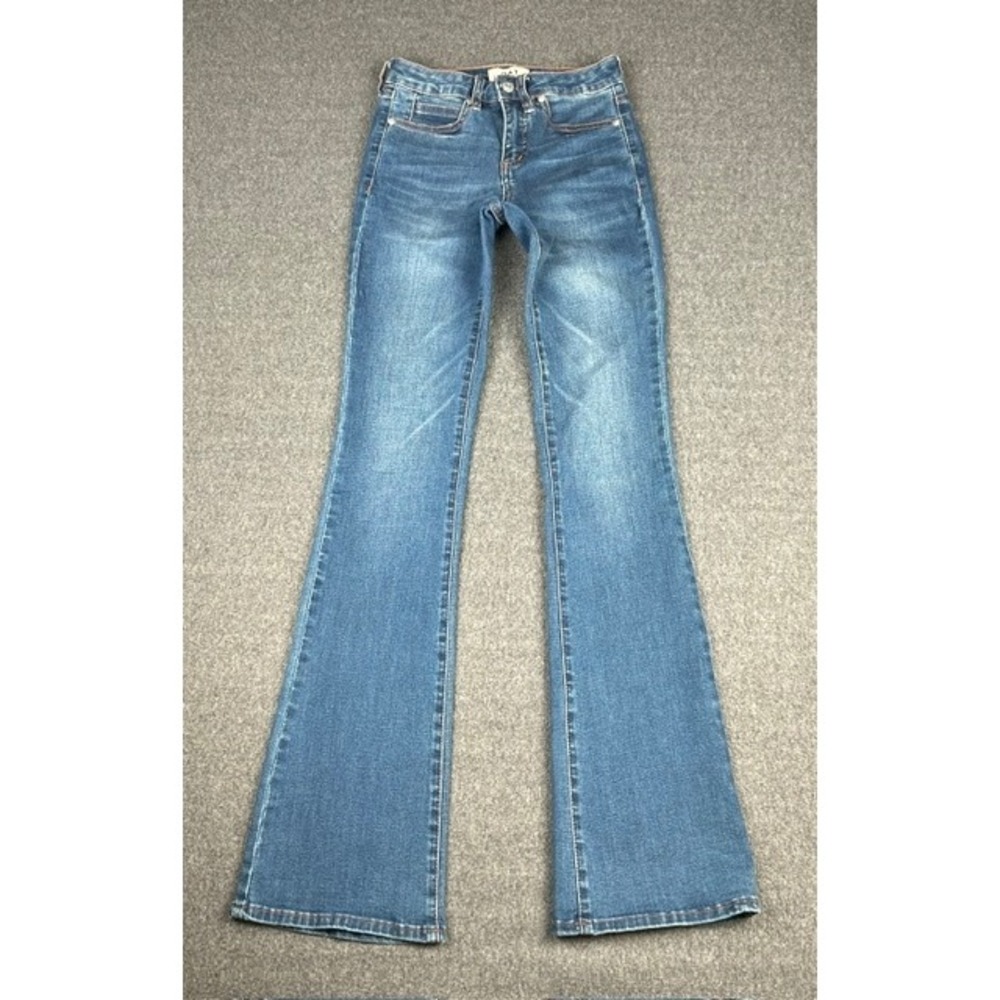 OAT New York High Rise Bootcut Jeans Medium Wash Blue Denim Size 24
